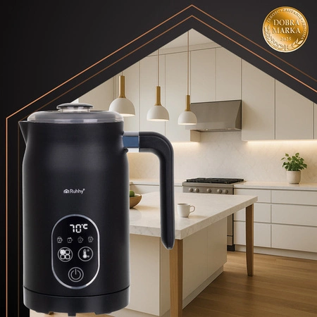 Spieniacz do Mleka Kawy Elektryczny Ruhhy 500W 4w1 Wyświetlacz LED BPA FREE