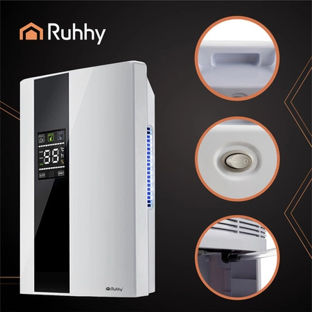 Osuszacz Powietrza Pochłaniacz Wilgoci Oczyszczacz UV Mocny 24h Pilot Ruhhy 26627