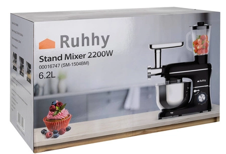 Robot Kuchenny Planetarny 3w1 Mikser 2200W 6,2l RUHHY