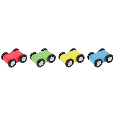 Tor Samochodowy Zjeżdżalnia 4 Auta Drewniana dla Autek Prezent dla Dzieci KRUZZEL