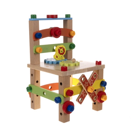 Warsztat Drewniany Krzesło Narzędzia dla Dzieci XXL Zestaw Majsterkowicza KRUZZEL