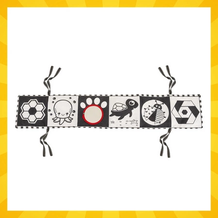 Książeczka Sensoryczna KRUZZEL Kontrastowa Zabawka dla Dzieci Niemowląt 0+