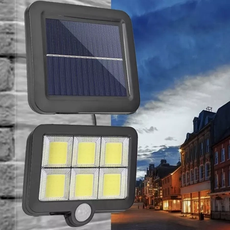 Lampa Solarna 120COB Czujnik Ruchu Zmierzchu Pilot IZOXIS