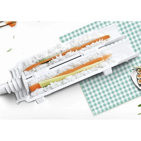 Zestaw do Robienia SUSHI z Rolką Maszynka + Akcesoria Mata Łyżeczka Prezent RUHHY