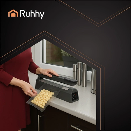 Zgrzewarka do Folii Ręczna do Pakowania Pakowarka + Regulacja Czasu 300mm Ruhhy 26104