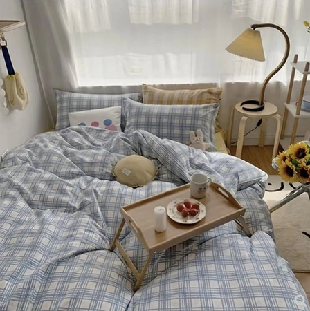 Stolik Śniadaniowy pod Laptop do Łóżka Bambusowy Drewniany Składany Taca XL RUHHY