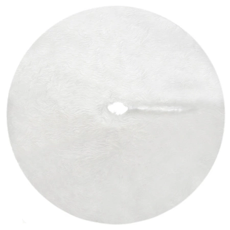 Dywanik pod Choinkę Mata Futerko Biały Dywan 150cm Duży na Prezenty Okrągły RUHHY