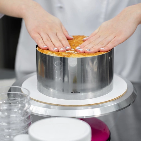 Rant do Tortu Regulowany 16-30cm Cukierniczy Tortownica Obręcz Forma h=20cm RUHHY