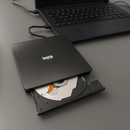 Napęd Zewnętrzny CD-R Odtwarzacz Przenośny DVD Nagrywarka RW USB do Laptopa Izoxis 26083