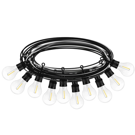 Girlanda Duże Lampki Ogrodowe 6m Zewnętrzne 10szt ISO TRADE