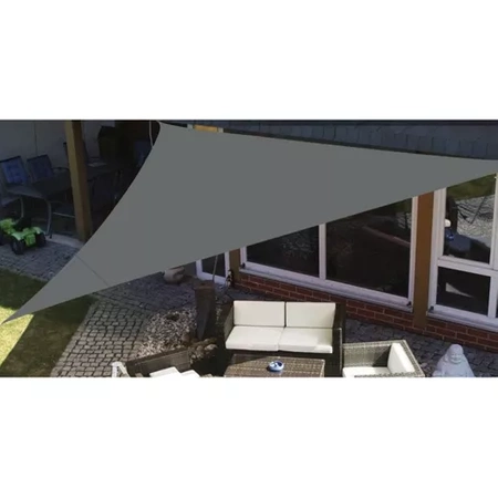 Żagiel Przeciwsłoneczny Ogrodowy Wodoodporny 3x3 m Trójkąt Szary Zacieniacz GARDLOV