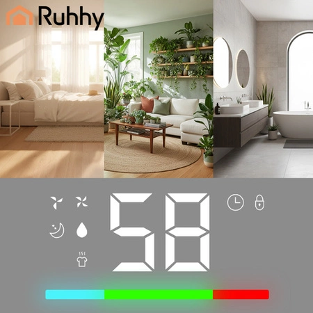 Osuszacz Powietrza 20L/24h Ruhhy WiFi Higrostat Timer Zbiornik 4,3l Cichy