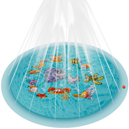 Zraszacz Wodny dla Dzieci Fontanna Wodna Mata Basen Kurtyna Wodna XL 165cm KRUZZEL