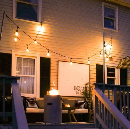 Girlanda Duże Lampki Ogrodowe Zewnętrzne 6m 10szt GARDLOV