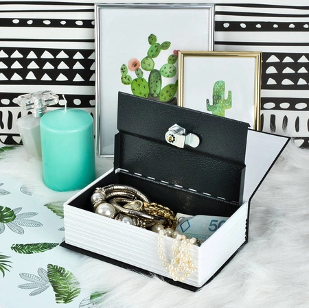 Sejf Metalowa Kasetka Książka Na Pieniądze Klucze MALATEC