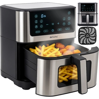 Frytkownica Beztłuszczowa Frytownica Nieprzywierająca AIR FRYER Duża 8L XXL Ruhhy 25512