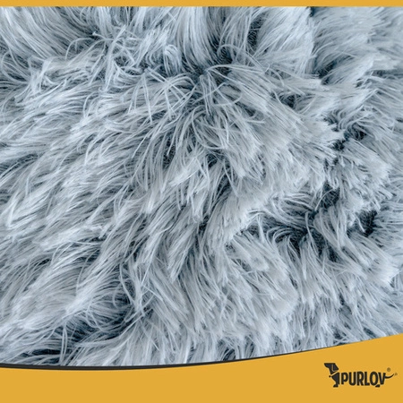 Legowisko Purlov S dla Kota Psa 44x38 cm Miękkie z Zadaszeniem Puszyste