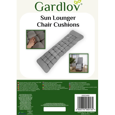 Poduszka na Leżak Ogrodowy Fotel Plażowy Turystyczny Krzesło Ogrodowe Gruba GARDLOV