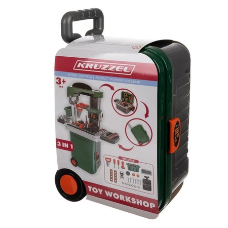 Warsztat dla Dzieci Zestaw Majsterkowicza Narzędzia z Narzędziami + Walizka KRUZZEL