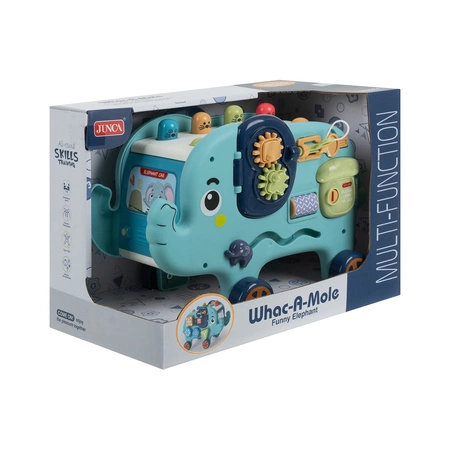 Zabawka interaktywna Słonik Montessori KRUZZEL Sorter Wbijak Tablica Klocki