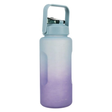 Butelka Motywacyjna na Wodę Bidon 2l z ml oz Miarką Słomką Duża 2000ml TRIZAND