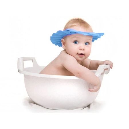 Rondo Kąpielowe Daszek do Mycia Głowy dla Dzieci Kąpiel Włosów Osłona Blue KRUZZEL