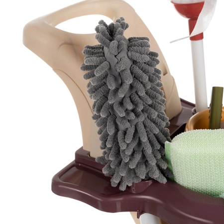 Zestaw do Sprzątania dla Dzieci Odkurzacz Wózek Mop Wiaderko Akcesoria 18w1 KRUZZEL