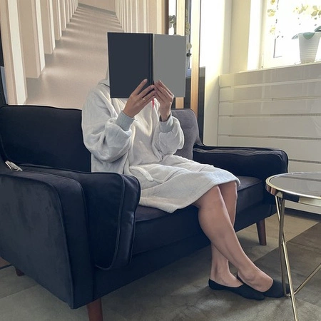 Koc Bluza Oversize Ciepła Gruba Kocobluza Długa 2w1 XXL Futrzak z Kapturem RUHHY