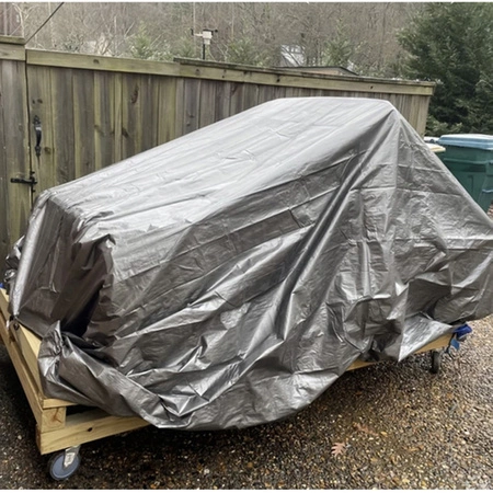 Plandeka Gruba Pokrowiec Mocna Wzmacniana Wodoodporna Płachta 120g 3x4 m GARDLOV