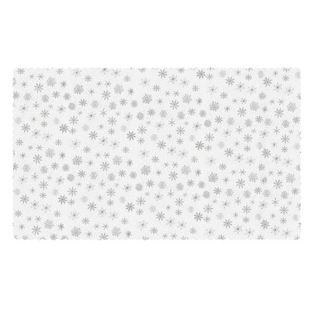 Obrus Świąteczny na Stół Boże Narodzenie Święta Biały Śnieżynki 220x140 cm RUHHY