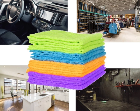 12x Ściereczka z Mikrofibry Ścierki Czyściki 30x30 RUHHY