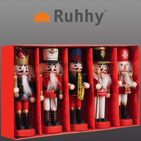 Dziadek do Orzechów Drewniana Zawieszka na Choinkę RUHHY