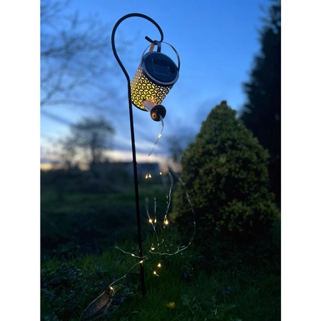 Lampa Solarna Ogrodowa LED Wbijana Dekoracyjna Ozdoba + Czujnik Konewka GARDLOV