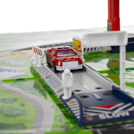 Parking Garaż Samochodowy + Autka Auta Tor z Elektryczną Windą Zjeżdżalnia KRUZZEL