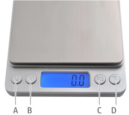 Waga Gramowa Precyzyjna Kuchenna 2000g 2kg/0,1g ISO TRADE