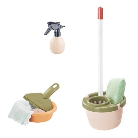 Zestaw do Sprzątania dla Dzieci Odkurzacz Mop Wiaderko Akcesoria AGD 15w1 KRUZZEL