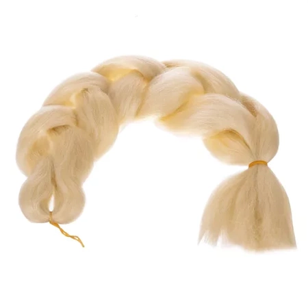 Włosy Syntetyczne 60 cm Warkocz Doczepiany Warkoczyki Jasny Blond Sztuczne SOULIMA