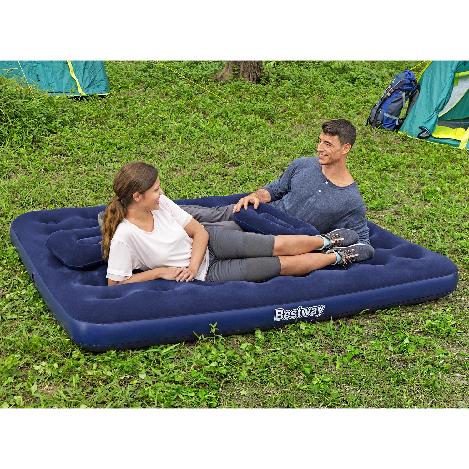 Materac Dmuchany Dwuosobowy + Pompka Bestway 67374