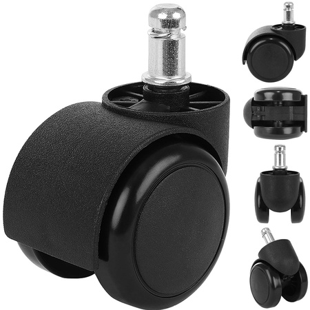 Kółka do Fotela Obrotowego PU Fi 11mm 5szt MALATEC